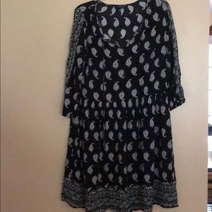 Beautiful bohemian dress black and white